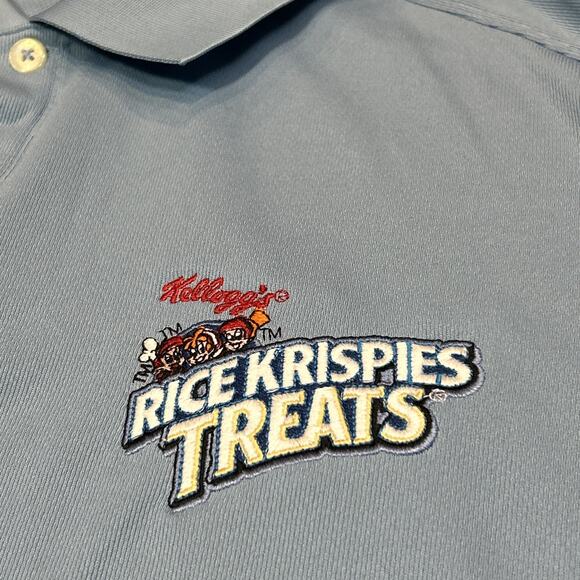 Nike Golf Dri-Fit Men’s XL Polo Shirt Blue NWT Kellogg’s Rice Krispies Treats - Picture 4 of 14